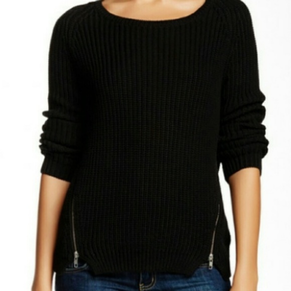 French Connection Sweaters French Connection Black Zipper Sweater